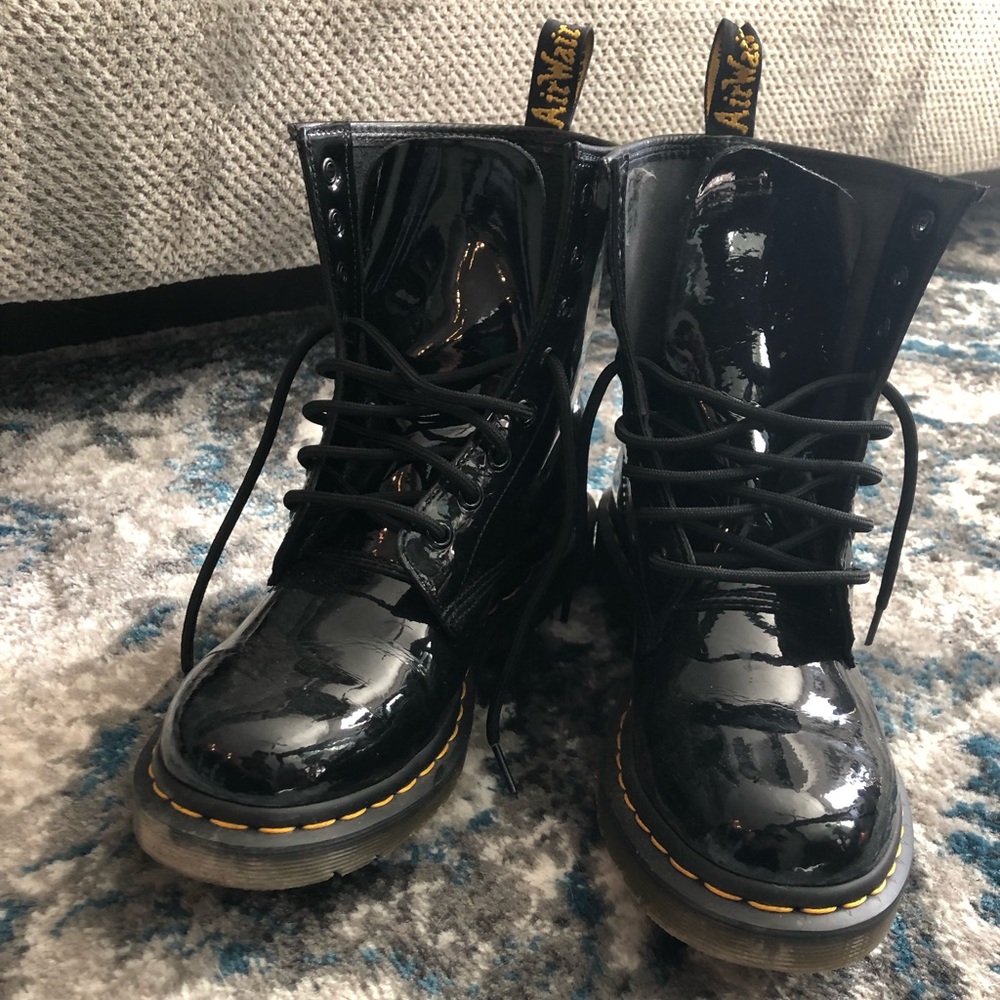 Doc Martens Patent Leather Black